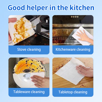 1. Added coconut oil extract, skin-friendly wipes.

2. Used to clean up spills, wipe counter&nbsp;tops and sweep up crumbs on the table.

3. Kitchen wet grease cleaning wipes are characterized by high strength, high water absorption and durability.

4. Scrub stubborn stains and provide scratch-free cleaning.

5. Disposable wipes, throw away after use, will not breed bacteria.