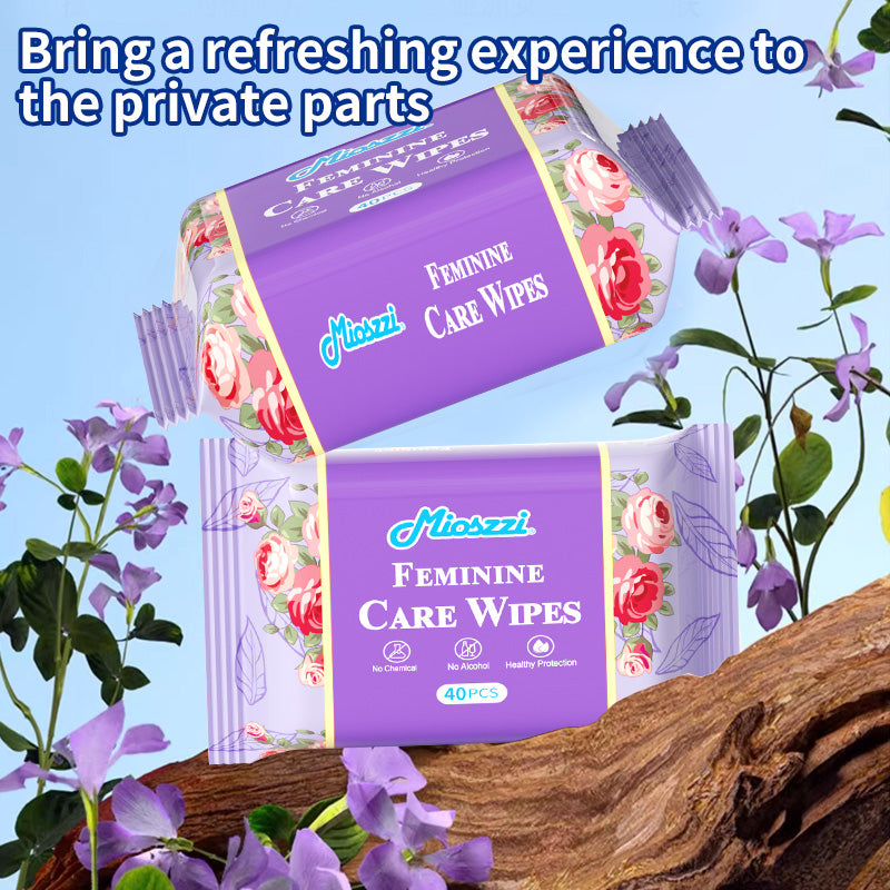 1. No irritating chemicals, friendly to private parts, will not destroy the normal pH value of the skin.

2. Can quickly wipe off sweat and secretions, effectively relieve itching and deodorize.

3. Selected non-woven fabric material, soft, skin-friendly and elastic, not easy to break when wiping.

4. Widely applicable, suitable for cleaning after gym exercise, swimming, and toileting.

5. Resealable 40-piece bag, small and portable, convenient for travel and camping.
