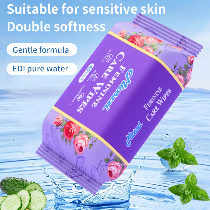 1. No irritating chemicals, friendly to private parts, will not destroy the normal pH value of the skin.

2. Can quickly wipe off sweat and secretions, effectively relieve itching and deodorize.

3. Selected non-woven fabric material, soft, skin-friendly and elastic, not easy to break when wiping.

4. Widely applicable, suitable for cleaning after gym exercise, swimming, and toileting.

5. Resealable 40-piece bag, small and portable, convenient for travel and camping.