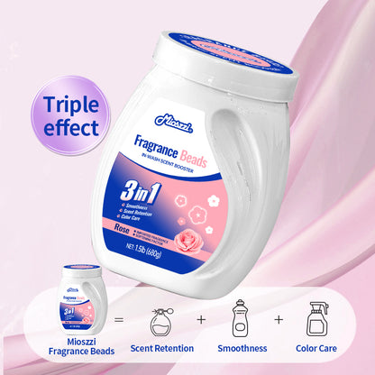 1. The fragrance enhancement beads can effectively remove room odors and musty odors.

2. The laundry fragrance enhancement beads can be used as an air freshener.

3. Air freshener and home fragrance for the house, car or office.

4. Friendly material formula, pet-friendly, safe for home use.

5. 1.5 lbs large barrel, suitable for home use, large quantity, affordable price.