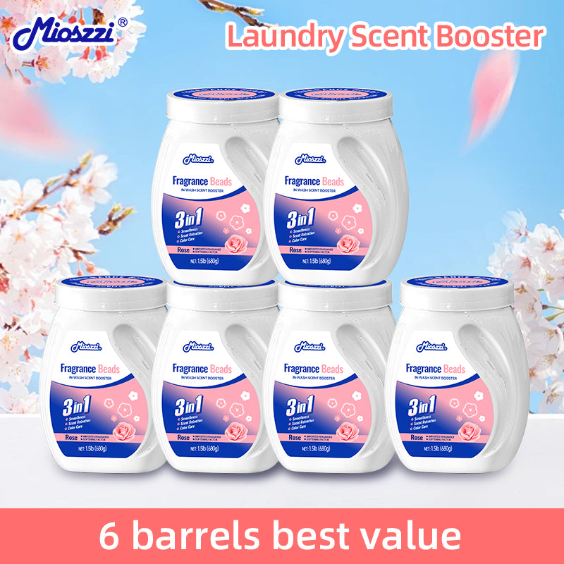 1、1.5 lb&nbsp;large barrel, suitable for home use, large quantity and affordable.

2、Smooth, fragrance retention and color protection three-in-one.

3、Effectively prevent clothes from clumping, remove static electricity, and help clothes restore their natural elasticity and soft skin-friendly feel.

4、Aromatic floral scent, cherry blossom and rose fragrance linger, making clothes fragrant and lasting.

5、Suitable for all washing machines and safe for all fabrics.