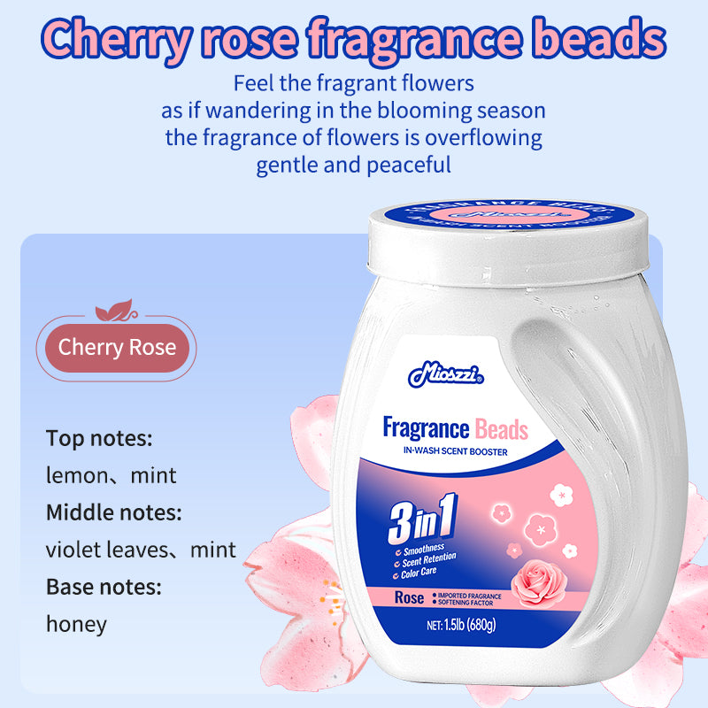1. Soft clothes, good fragrance retention, color protection three-in-one.

2. Use laundry fragrance beads to effectively prevent fabric damage.

3. Effectively remove sweat and oil smoke that are difficult to remove.

4. Suitable for all clothing fibers, including towels, sportswear and pajamas.

5. Use deodorant beads to refresh body odor, restore natural fragrance, and keep a good mood all day long.