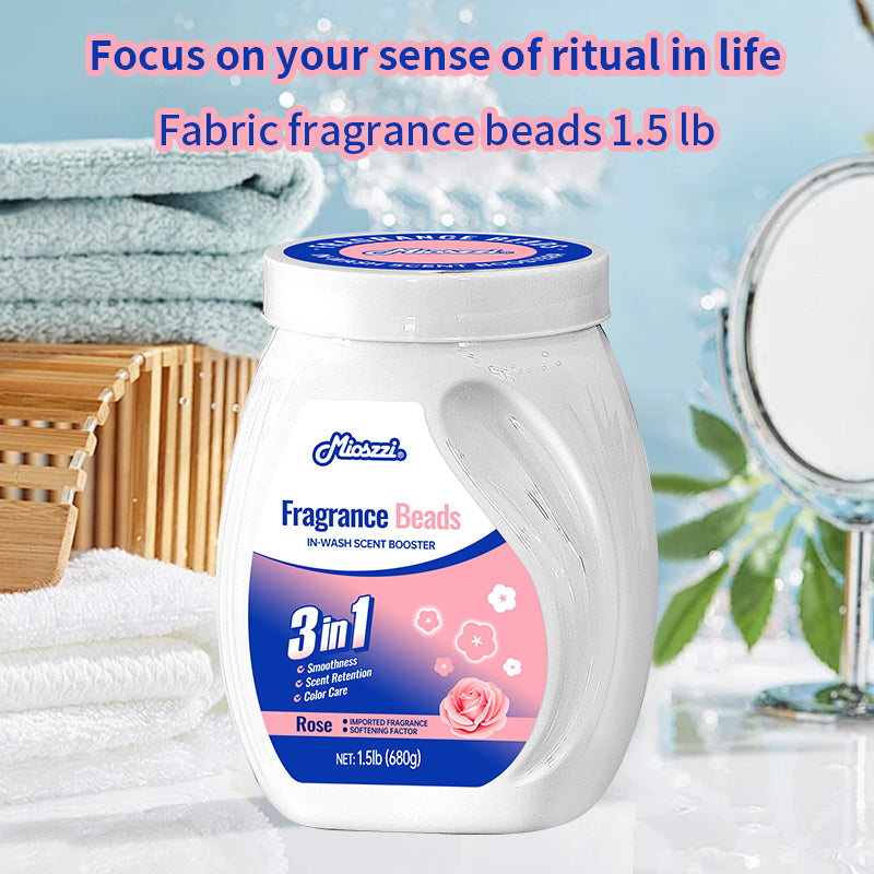 1. Soft clothes, good fragrance retention, color protection three-in-one.

2. Use laundry fragrance beads to effectively prevent fabric damage.

3. Effectively remove sweat and oil smoke that are difficult to remove.

4. Suitable for all clothing fibers, including towels, sportswear and pajamas.

5. Use deodorant beads to refresh body odor, restore natural fragrance, and keep a good mood all day long.