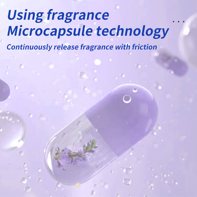 1. Smooth, fragrant, and color protection in one.

2. Clothing deodorant beads can effectively remove sweat stains that are difficult to remove.

3. The rich lavender scent is like traveling through a lavender garden, calming your mood.

4. Colloidal particle microcapsule technology makes the fragrance of clothes last.

5. Effectively prevent clothing from caking and remove static electricity.