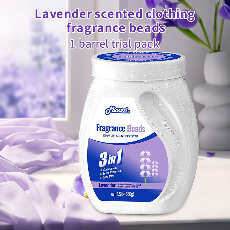 1. Smooth, fragrant, and color protection in one.

2. Clothing deodorant beads can effectively remove sweat stains that are difficult to remove.

3. The rich lavender scent is like traveling through a lavender garden, calming your mood.

4. Colloidal particle microcapsule technology makes the fragrance of clothes last.

5. Effectively prevent clothing from caking and remove static electricity.
