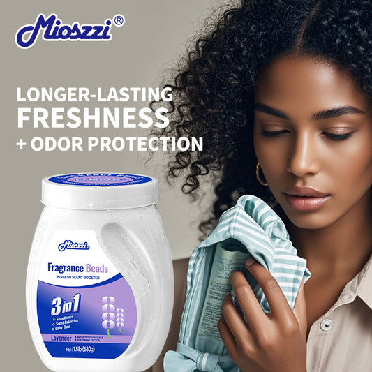 1、1.5lb large barrel for family use, large quantity and affordable.

2、Smoothness、scent retention and color care three effects in one.

3、Effectively prevent the&nbsp;clothing from clumping, remove static electricity and help the clothing to restore its&nbsp;natural elasticity and softness to the skin.

4、The fragrance of lavender and violet, makes clothes Long-lasting fragrance.

5、Safe on all washing machines and safe on all fabrics.