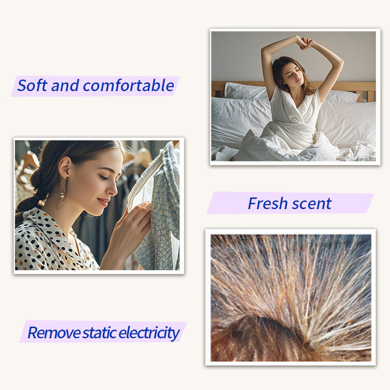 1.&nbsp;Three scents: ocean, lavender and cherry blossom, eliminating the difficulty of choosing.

2.&nbsp;Smooth, fragrance retention, and color protection in one.

3. Use laundry fragrance beads to effectively prevent fabric damage.

4. It can effectively remove sweat stains that are difficult to remove.

5. Use deodorant beads to enhance freshness and maintain a good mood all day long.

6. Safe for all loads including towels, active wear and children's sleepwear.