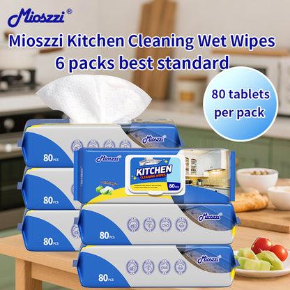 1. Contains highly effective degreasing essence ingredients, and the cleaning effect is far superior to ordinary rags.

2. Widely used in areas such as cookers, tableware, countertops, kitchen walls, range hoods, and sinks.

3. Deeply decomposes stubborn grease, keeping the clean surface as bright and clean as new.

4. Kitchen cleaning wipes are made of spunlace non-woven fabrics, which are thick, soft to the touch and durable.

5. All-purpose cleaning wipes, disposable and rinse-free