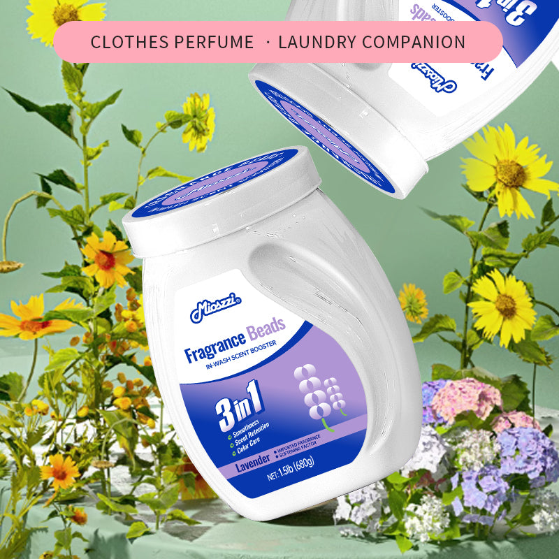 1. Laundry fragrance enhancement beads that can be used as air fresheners.

2. The fragrance enhancement beads can effectively remove room odors.

3. Air freshener and home fragrance for the house, car or bathroom.

4. Friendly material formula, pet-friendly, safe for home use.

5. 1.5 pound large barrel, suitable for home use, large quantity, affordable price.