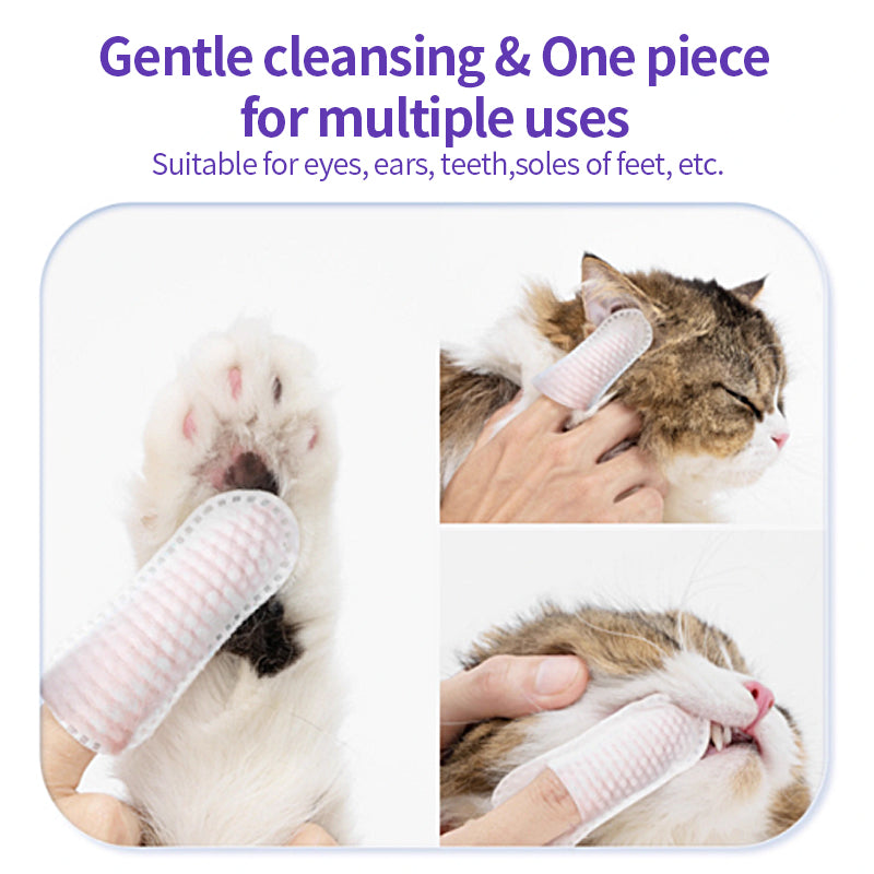 1. Water-based wipes, with excellent water absorption, moisturizing pet skin.

2. Made of plant-based non-woven material, thick, soft, and with excellent tear resistance.

3. Deodorizing wipes, effectively remove stubborn odors from pets.

4. Hypoallergenic formula, ensuring safety for cats and dogs.

5. Clean pet paws and skin, with portable canned grooming finger wipes.