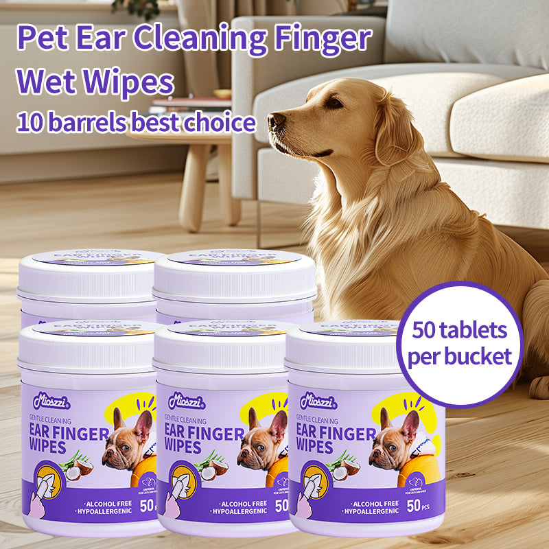 1. Water-based wipes, with excellent water absorption, moisturizing pet skin.

2. Made of plant-based non-woven material, thick, soft, and with excellent tear resistance.

3. Deodorizing wipes, effectively remove stubborn odors from pets.

4. Hypoallergenic formula, ensuring safety for cats and dogs.

5. Clean pet paws and skin, with portable canned grooming finger wipes.