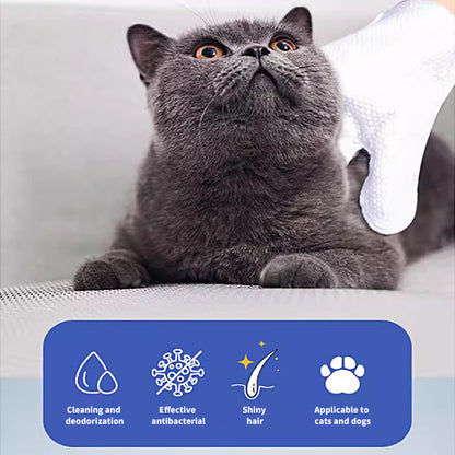 1. General purpose wipes that can be used to clean skin and hair.

2. Pure water wipes, gentle formula, hypoallergenic, safe for sensitive skin.

3. Antibacterial deodorizing wipes, effectively reduce dog dander, remove dirt and bacteria.

4. Bag-packed glove wipes, highly hydrophilic and not easy to leak, keep pets fresh during travel.

5. Widened and enlarged glove wipes, more convenient to clean the whole body of the pet.