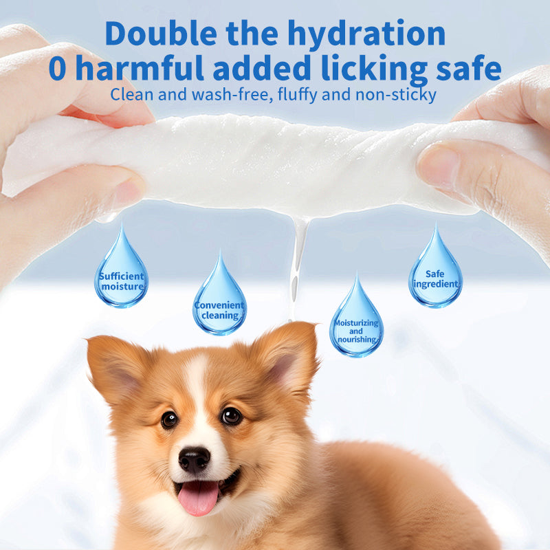 1. General purpose wipes that can be used to clean skin and hair.

2. Pure water wipes, gentle formula, hypoallergenic, safe for sensitive skin.

3. Antibacterial deodorizing wipes, effectively reduce dog dander, remove dirt and bacteria.

4. Bag-packed glove wipes, highly hydrophilic and not easy to leak, keep pets fresh during travel.

5. Widened and enlarged glove wipes, more convenient to clean the whole body of the pet.
