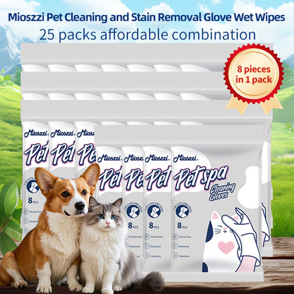 1. General purpose wipes that can be used to clean skin and hair.

2. Pure water wipes, gentle formula, hypoallergenic, safe for sensitive skin.

3. Antibacterial deodorizing wipes, effectively reduce dog dander, remove dirt and bacteria.

4. Bag-packed glove wipes, highly hydrophilic and not easy to leak, keep pets fresh during travel.

5. Widened and enlarged glove wipes, more convenient to clean the whole body of the pet.