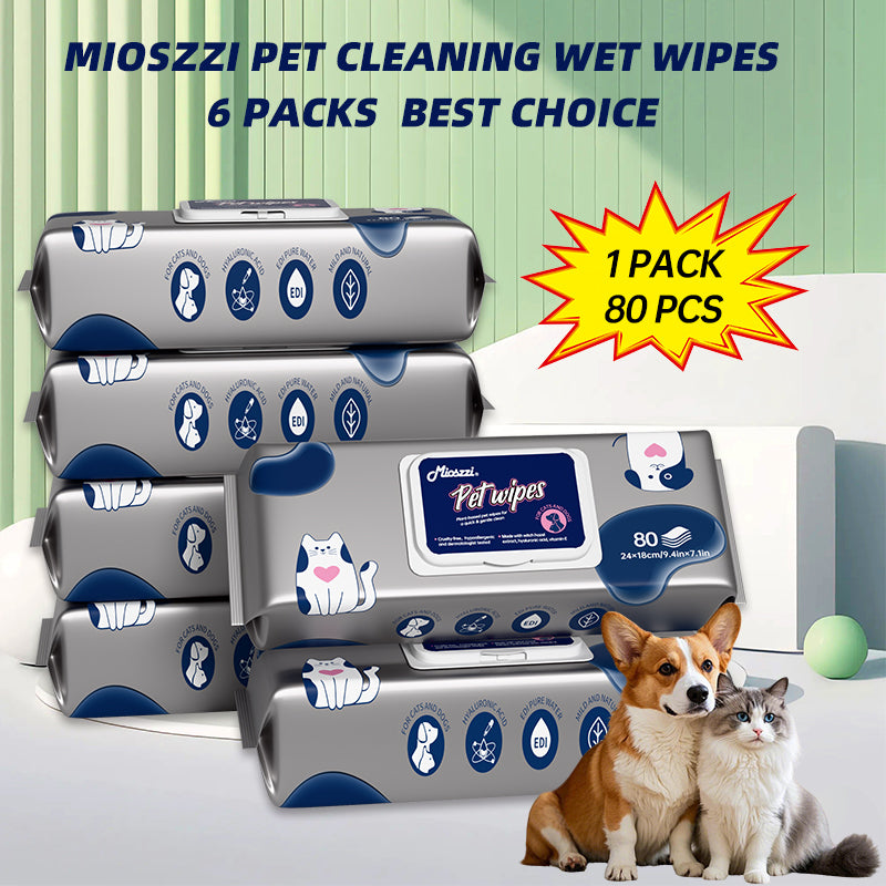 1. Universal wipes that can be used to clean pet skin and hair.
2. EDI Pure Water Wipes, mild formula, hypoallergenic, safe for sensitive skin.
3. Antibacterial and deodorant wipes to effectively reduce dog dander and remove dirt and bacteria.
4. Double-sealed wipes are not easy to leak, so that pets can stay fresh and comfortable during travel.
5. Enlarged and thickened pearl wipes cover a large area and are more convenient to clean.
