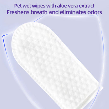 1. Safe alcohol-free formula, specially designed for pets, ensuring pet-friendly wipes.

2. Infused with tea tree oil essence, it effectively nourishes pet hair and brings a smooth and smooth effect.

3. It has strong cleaning power, can easily remove dirt on pets, and has an anti-itching effect.

4. Multifunctional finger wipes, suitable for cleaning and care of sensitive areas such as pets' buttocks and eyes.

5. It adopts a barrel packaging design with good sealing, so there is no need to worry .