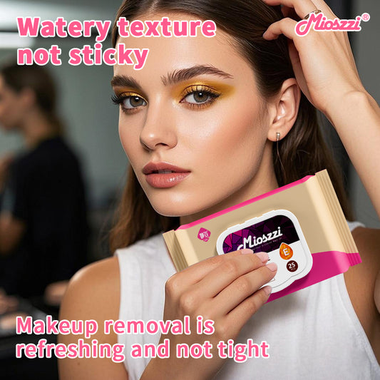 1. Makeup remover wipes with vitamin E to cleanse and moisturize skin.

2. Hypoallergenic formula without added fragrance and harsh chemicals.

3. Effectively removes dirt, oil, and makeup, leaving your face feeling fresh, moisturized, and clean.

4. Smooth texture of flat facial cleansing wipes with low friction to ensure no damage to the stratum corneum.

5. Best facial cleansing wipes for cleansing, moisturizing and soothing.