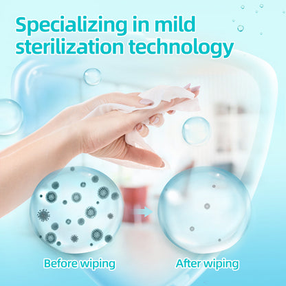 1. Hypoallergenic formula, bleach-free, wipe baby toys with confidence.

2. EDI pure water wipes, cleans, and moisturizes the skin.

3. Can clean and kill 99.9% of viruses and bacteria, use hygienic wipes to wipe door handles, toilet fixtures, glass doors and mirrors.

4. Weakly acidic pH formula, effectively reducing irritation to the skin.

5. Alcohol-free antibacterial wipes are a great way to keep hands and surfaces clean at home, work, or on the go.