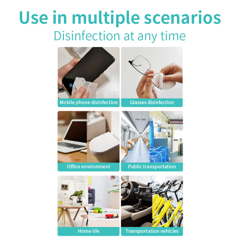 1. Safe, non-toxic, paraben-free formula.

2. Deodorizing wipes for wiping the body and private parts after exercise and fitness.

3. Disinfecting wipes quickly eliminate bacteria, germs and even kitchen grease on surfaces at home.

4. Multi-purpose wipes for kitchen counters, appliances, bathrooms, children's toys.

5. Ready-to-use gentle cleaning wipes, large packaging suitable for travel.