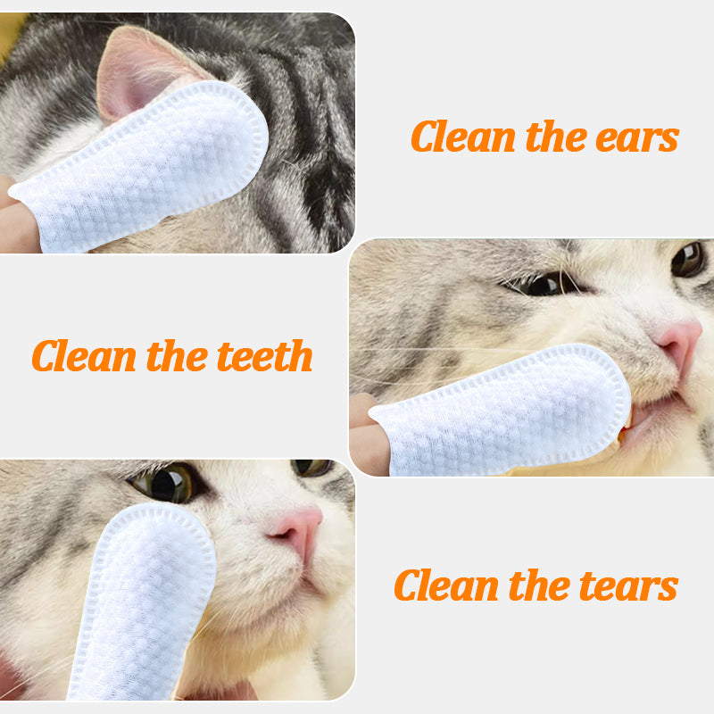1. Natural and organic ingredients, vegan and cruelty-free.

2. Finger wipes can remove loose hair and dirt for quick cleaning.

3. Wipe away environmental allergens or irritants, and reduce dog dander very well.

4. Moisturize dry skin without rinsing, convenient and hygienic.

5. Universal wipes, suitable for both puppies and large dogs.